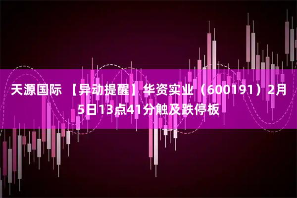 天源国际 【异动提醒】华资实业（600191）2月5日13点41分触及跌停板