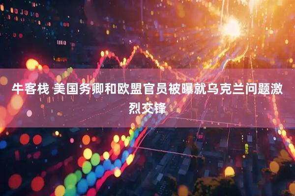 牛客栈 美国务卿和欧盟官员被曝就乌克兰问题激烈交锋